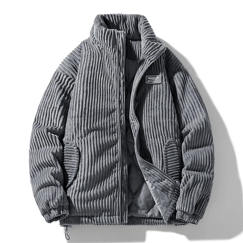 Herren Winter Cord-Pufferjacke – Streetwear Brand Clothing Bewertung und Preis